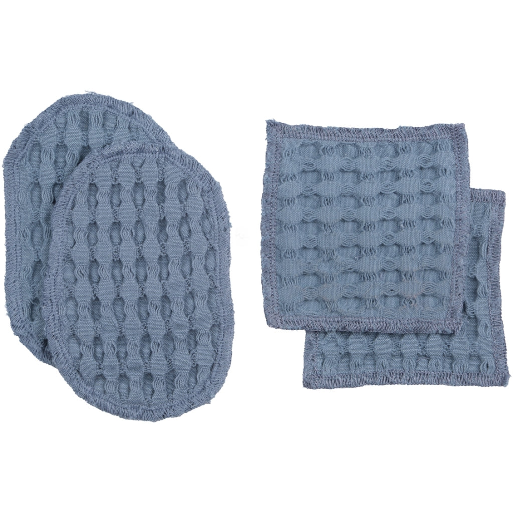 [product_category]-The Organic Company Big Waffle Makeup Pads, Grey Blue-The Organic Company-5711261023343-1017-510-THE-1