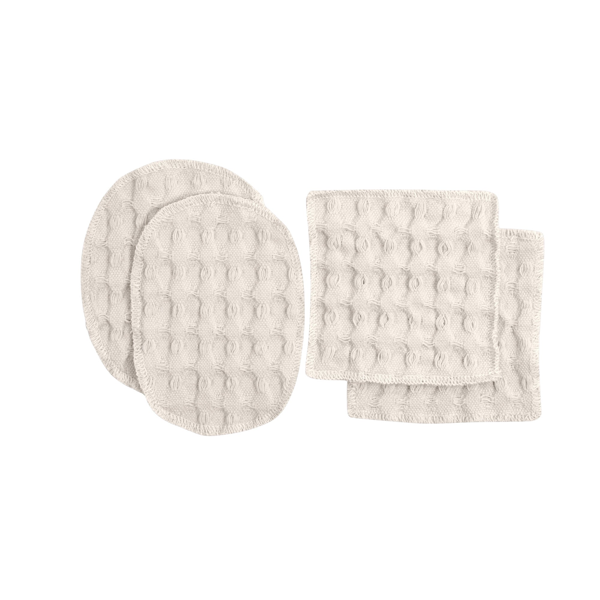 [product_category]-The Organic Company Big Waffle Makeup Pads, Stone-The Organic Company-5711261003499-1017-202-THE-1