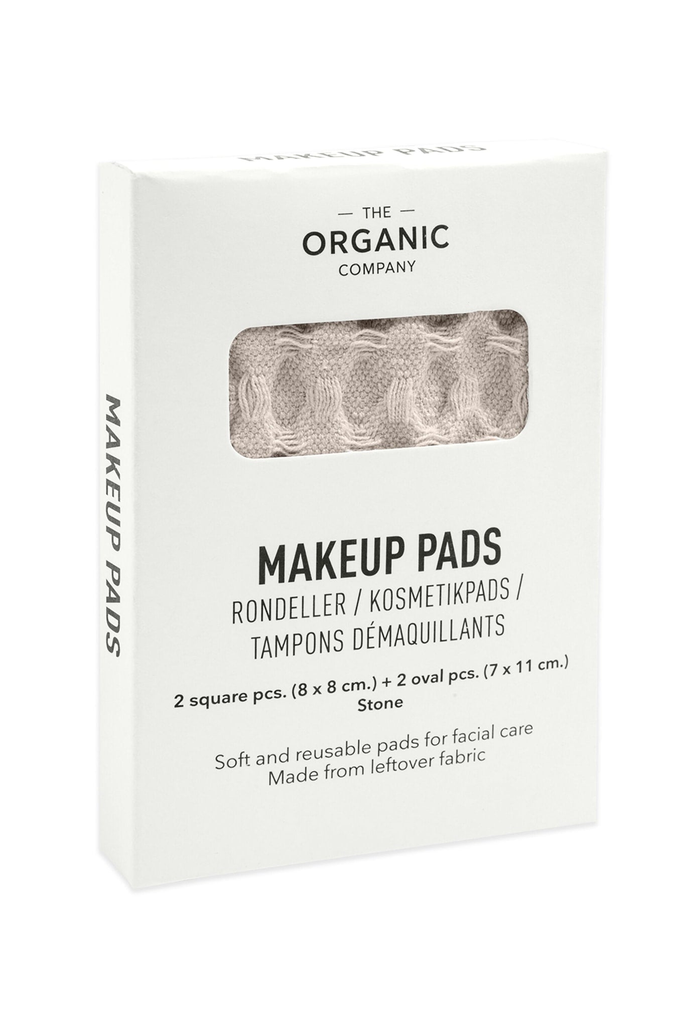[product_category]-The Organic Company Big Waffle Makeup Pads, Stone-The Organic Company-5711261003499-1017-202-THE-2