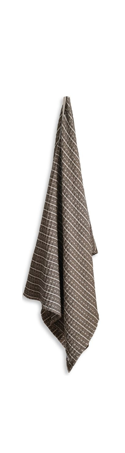 [product_category]-The Organic Company Big Waffle Towel And Blanket, Clay/Stone-The Organic Company-5711261000412-1029-226-THE-1
