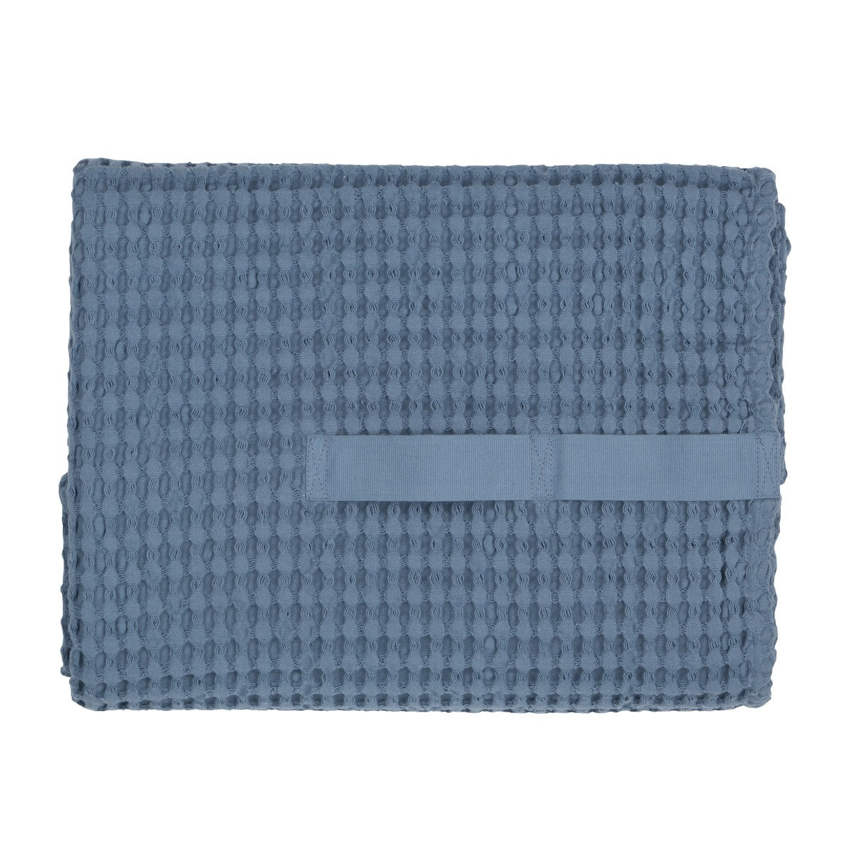 [product_category]-The Organic Company Big Waffle Towel And Blanket, Grey Blue-The Organic Company-5711261023572-1029-510-THE-2