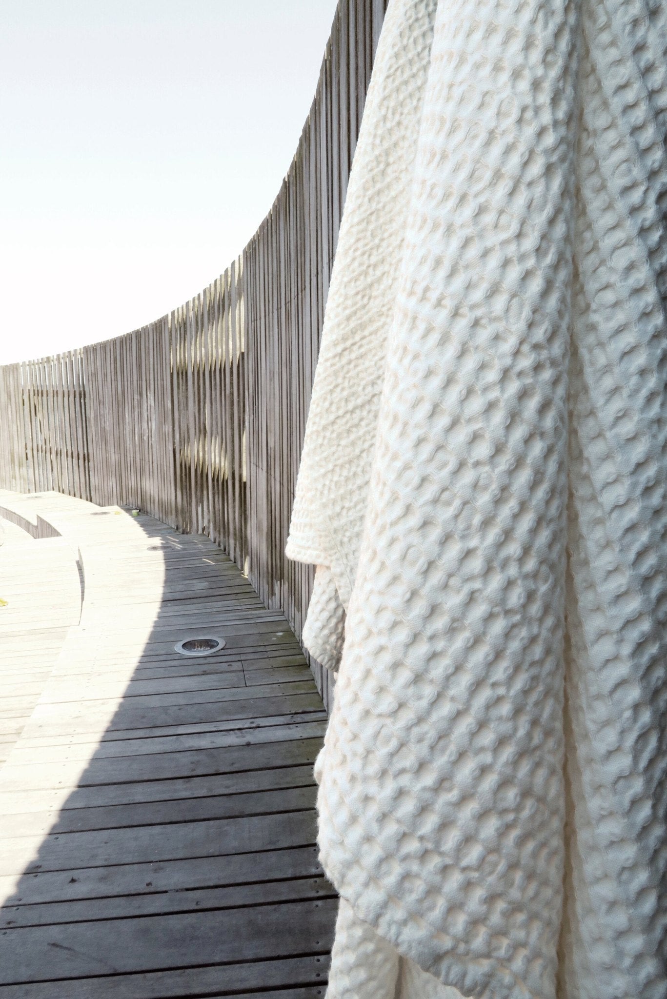 [product_category]-The Organic Company Big Waffle Towel And Blanket, Natural White-The Organic Company-5711261001204-1029-200-THE-2