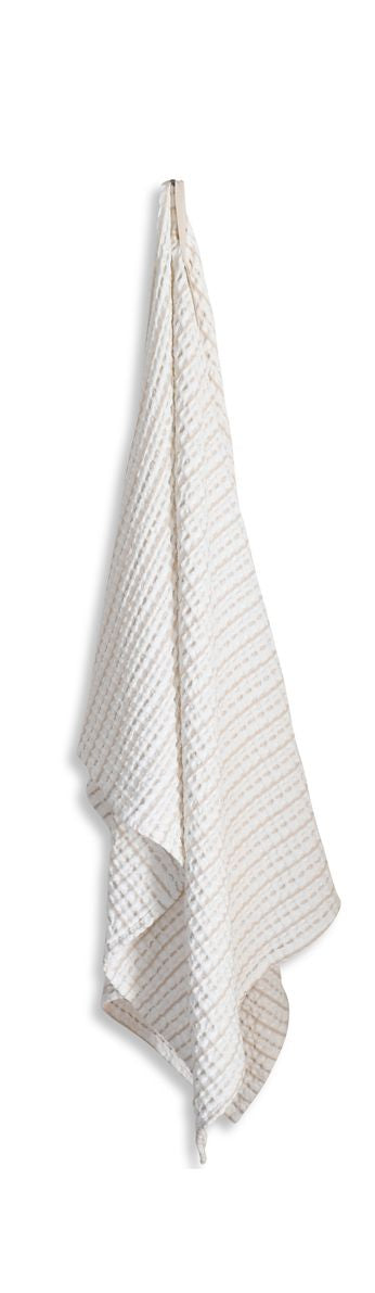 [product_category]-The Organic Company Big Waffle Towel And Blanket, Natural White/Stone-The Organic Company-5711261000436-1029-205-THE-1
