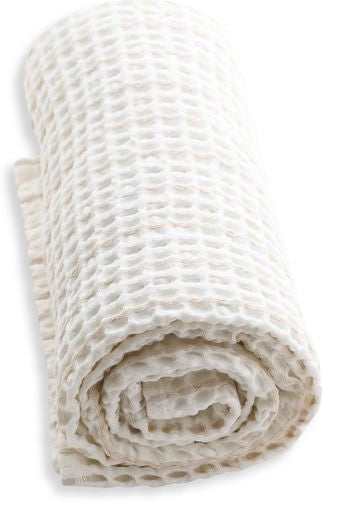 [product_category]-The Organic Company Big Waffle Towel And Blanket, Natural White/Stone-The Organic Company-5711261000436-1029-205-THE-2