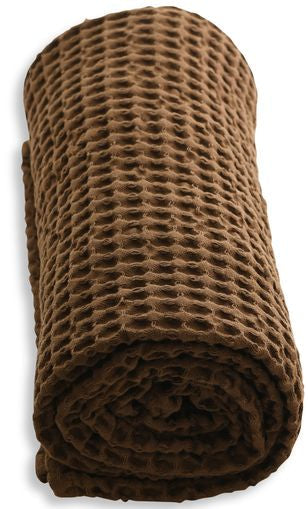 [product_category]-The Organic Company Big Waffle Towel And Blanket, Teak-The Organic Company-5711261000047-1029-240-THE-2