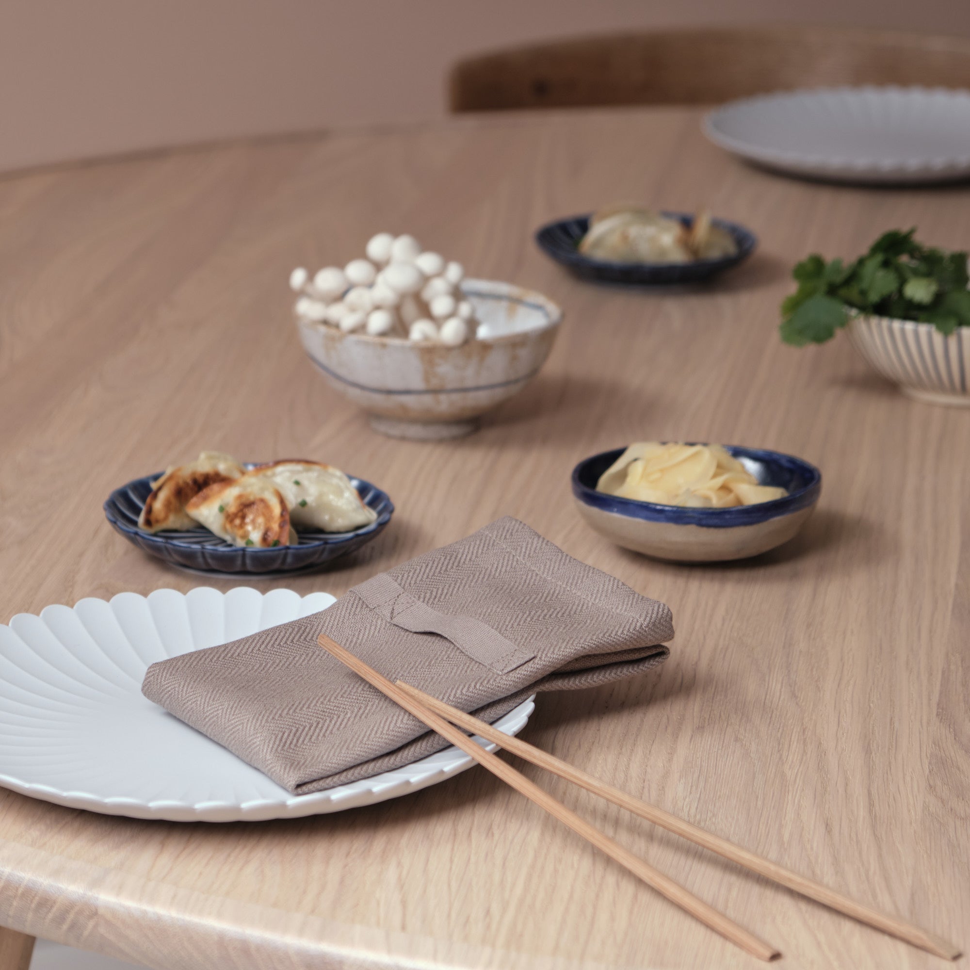 [product_category]-The Organic Company Dinner Napkins, Clay-The Organic Company-5711261018592-1134-225-THE-2