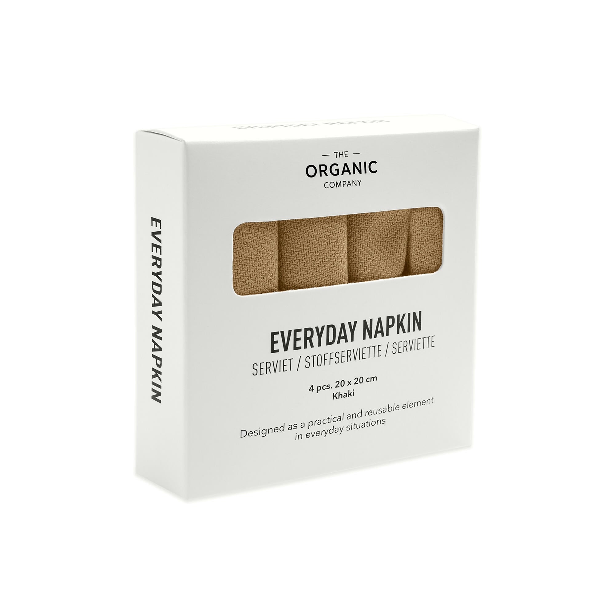 [product_category]-The Organic Company Everyday Napkin, Khaki-The Organic Company-5711261003314-1073-215-THE-4