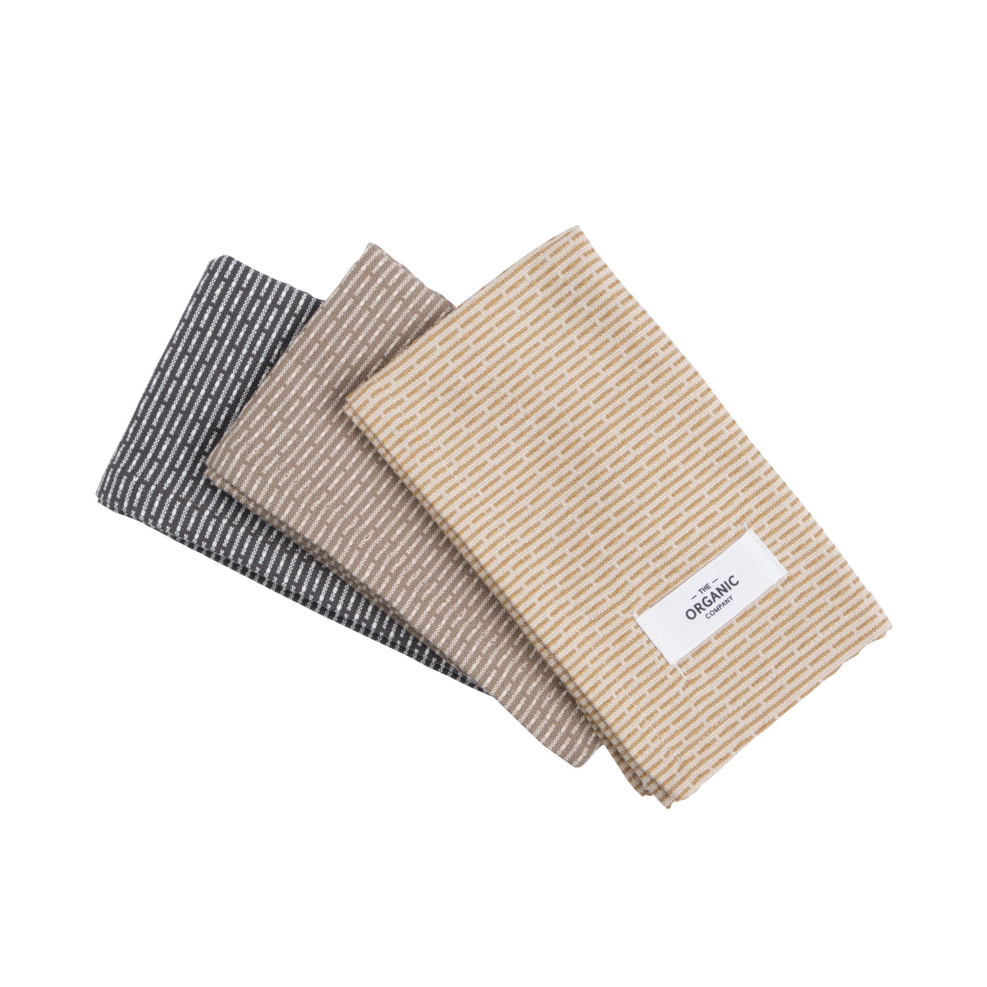 [product_category]-The Organic Company Kitchen Cloths 3 Pcs., Earth-The Organic Company-5711261019339-1139-911-THE-1