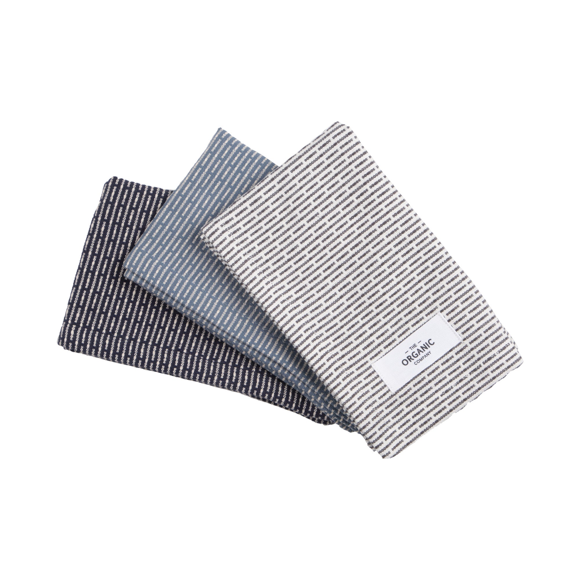 [product_category]-The Organic Company Kitchen Cloths 3 Pcs., Ocean-The Organic Company-5711261019353-1139-912-THE-1