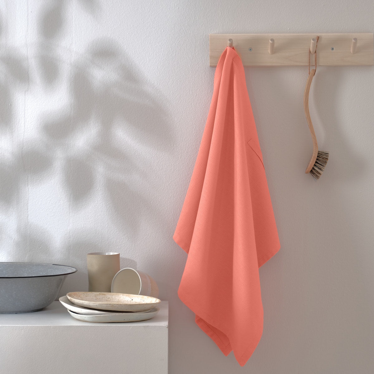 [product_category]-The Organic Company Kitchen Towel, Coral-The Organic Company-5711261002775-1041-385-THE-4