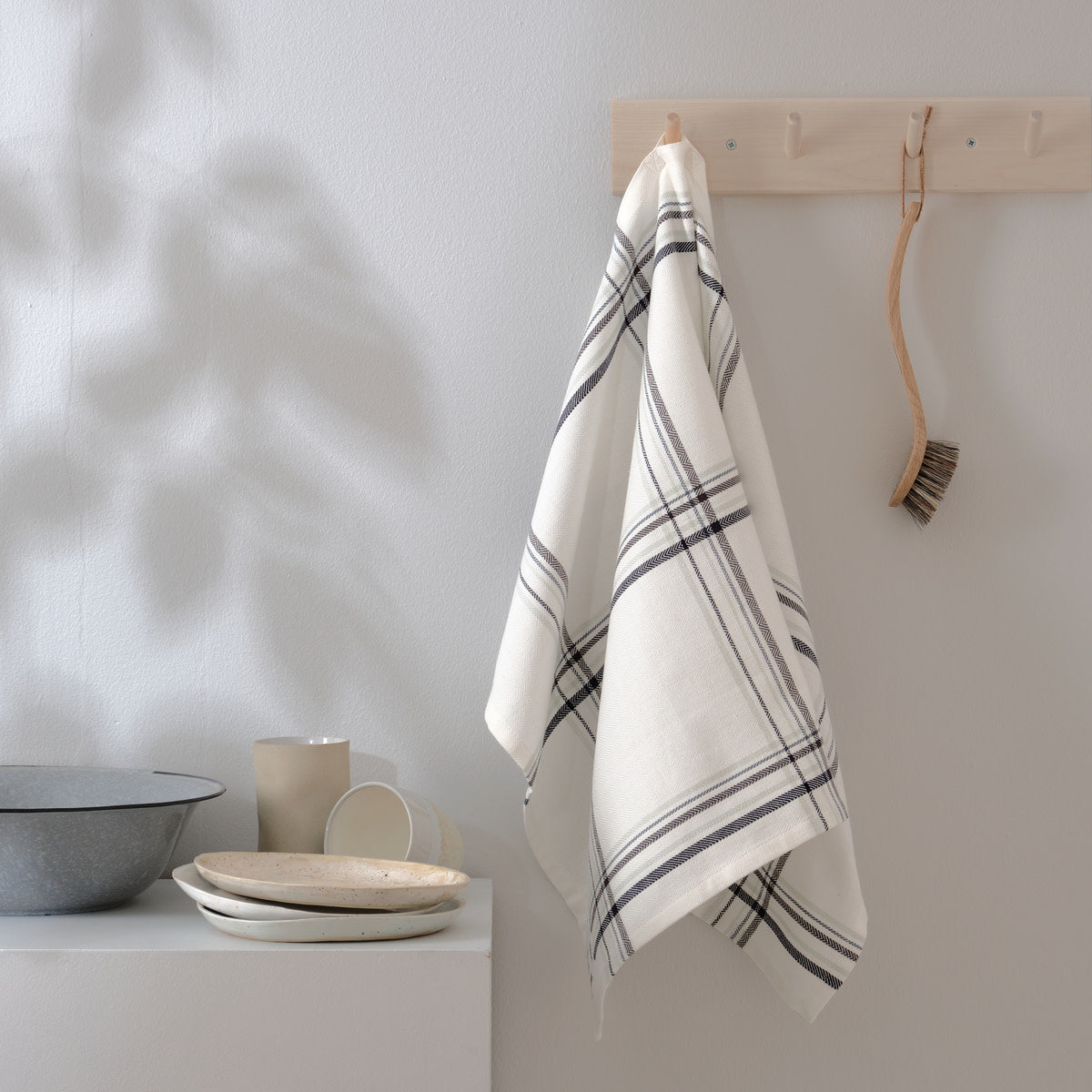 [product_category]-The Organic Company Kitchen Towel, Ocean Check-The Organic Company-5711261004052-1041-803-THE-4