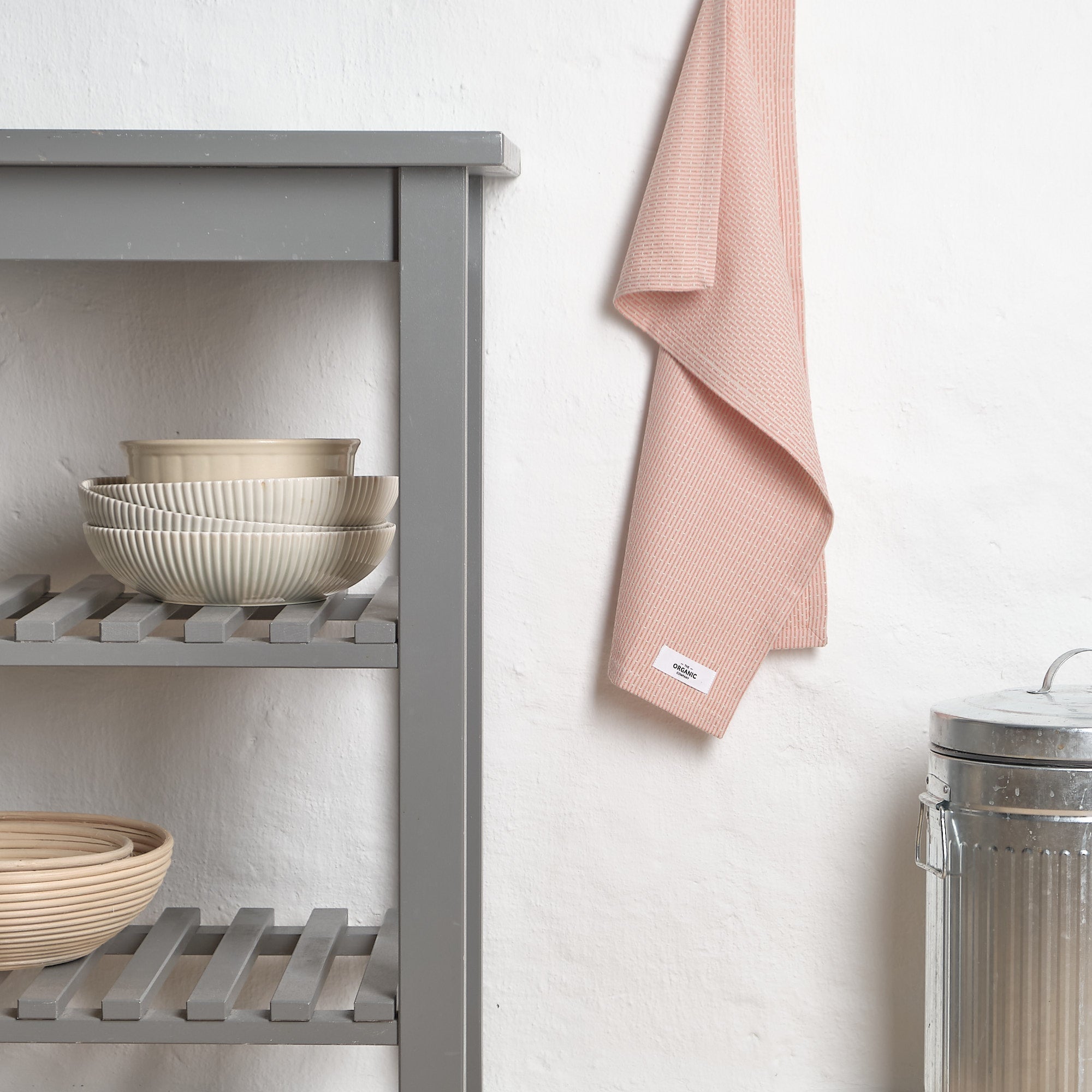 [product_category]-The Organic Company Little Towel, Stone/Coral-The Organic Company-5711261004014-1078-380-THE-3