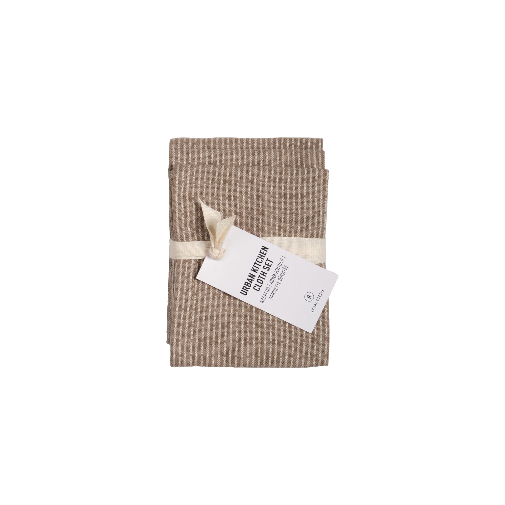 [product_category]-The Organic Company Urban Kitchen Cloth 3 Pcs., Clay/Stone-The Organic Company-5711261022322-1164-226-THE-1