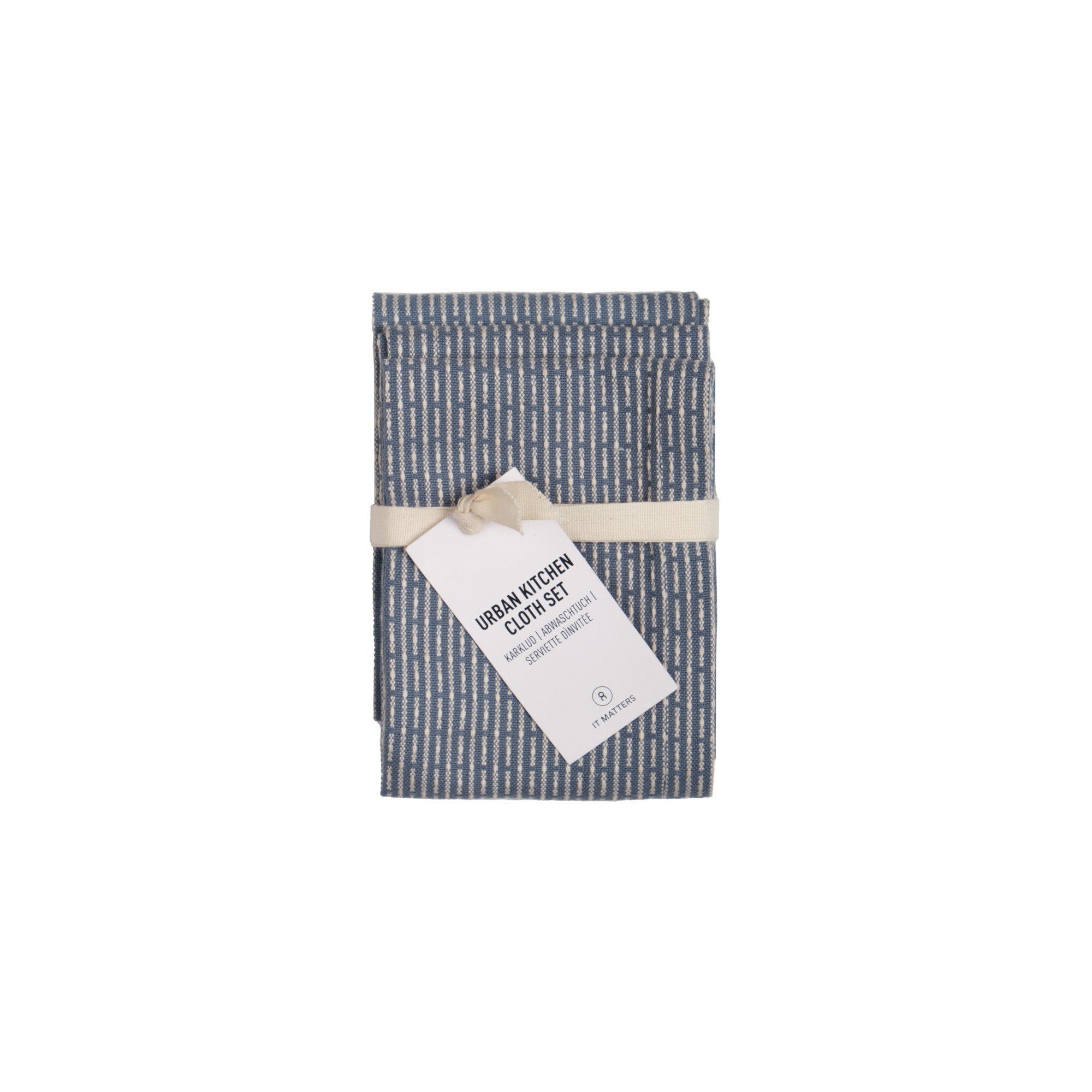 [product_category]-The Organic Company Urban Kitchen Cloth 3 Pcs., Grey Blue Stone-The Organic Company-5711261022469-1164-511-THE-1