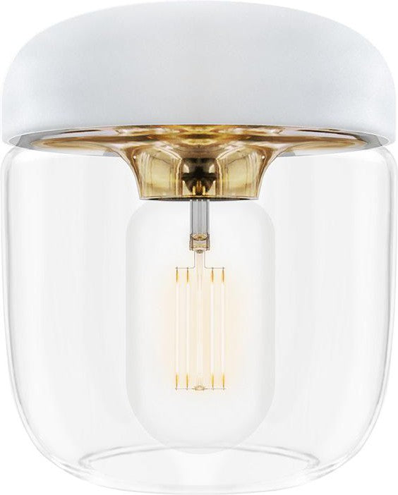 [product_category]-Umage Acorn Lampshade White Brass Polished, ø14-Umage-5710302021058-2105-UMA-1