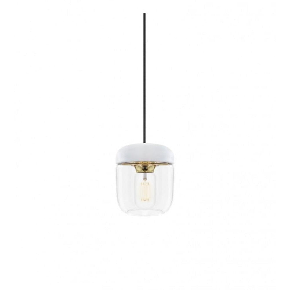 [product_category]-Umage Acorn Lampshade White Brass Polished, ø14-Umage-5710302021058-2105-UMA-2
