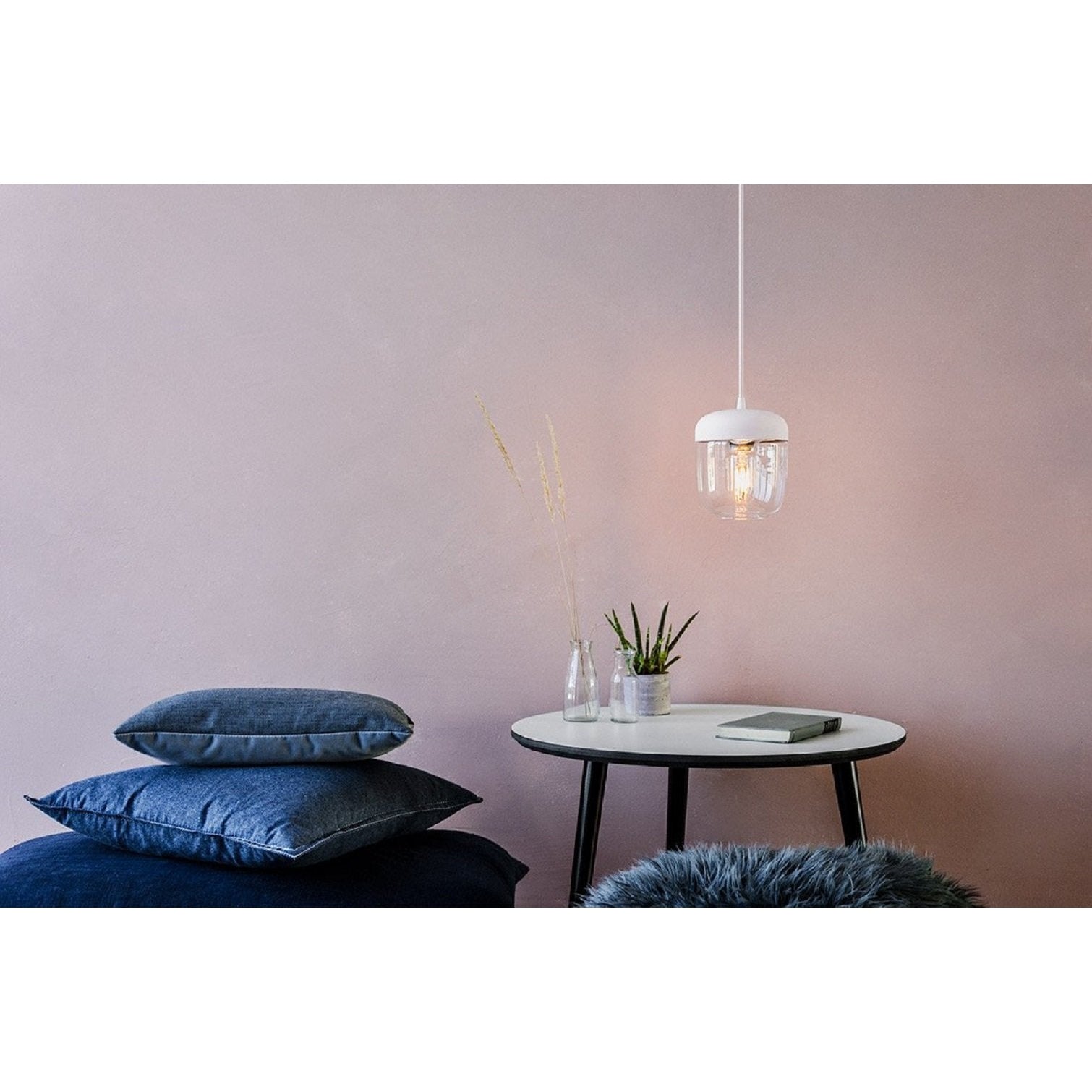 [product_category]-Umage Acorn Lampshade White Brass Polished, ø14-Umage-5710302021058-2105-UMA-4