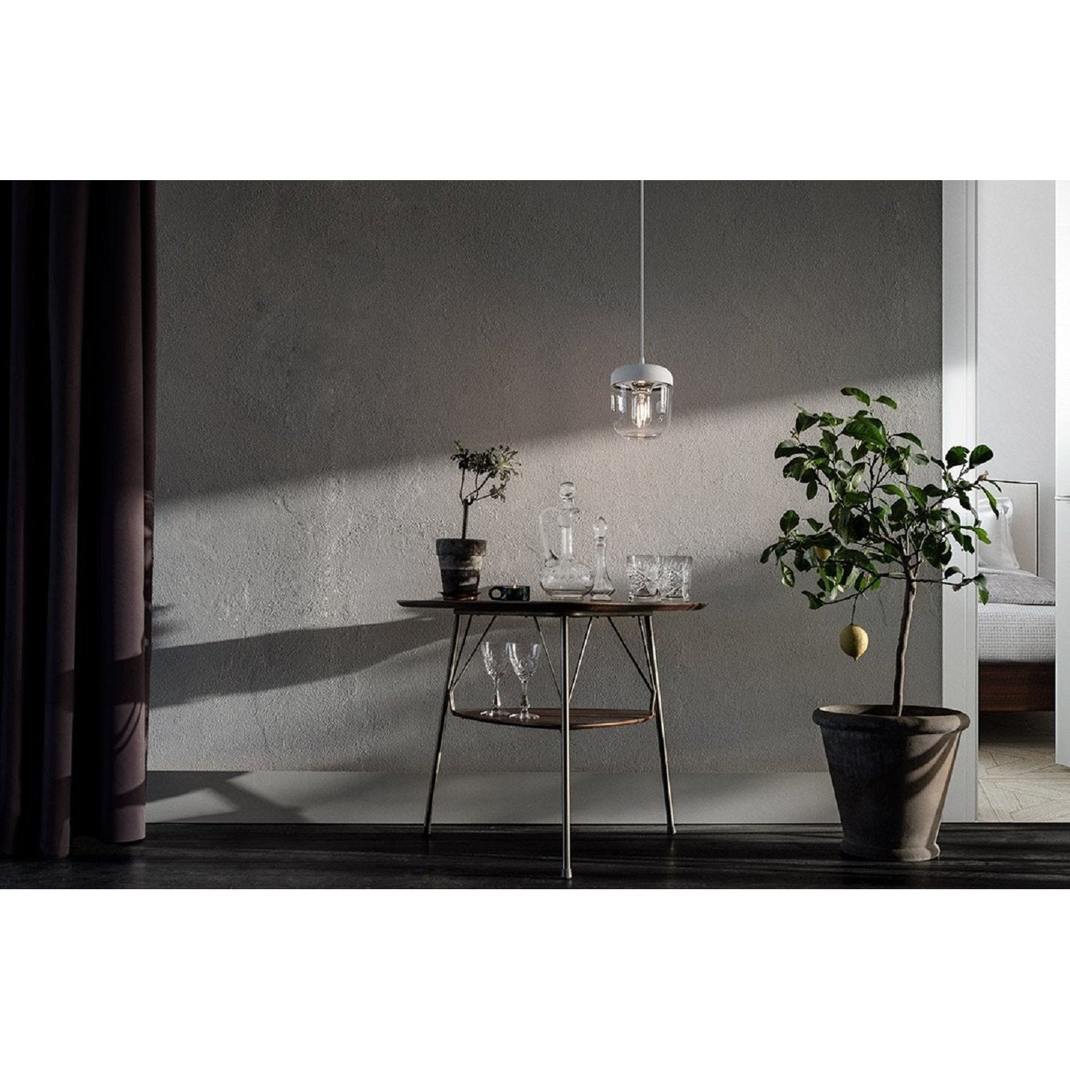 [product_category]-Umage Acorn Lampshade White Polished Steel, ø14-Umage-5710302021041-2104-UMA-4