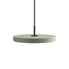  Asteria Mini LED přívěsek černý kov/nuance olive