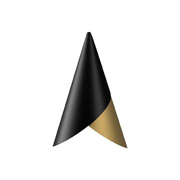 [product_category]-Umage Cornet Lampshade, Black And Brass-Umage-5710302021959-2195-UMA-2