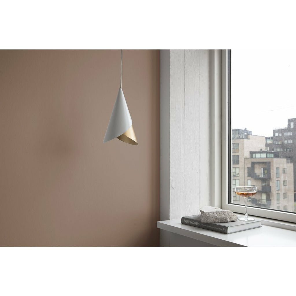 [product_category]-Umage Cornet Lampshade, White And Brass-Umage-5710302021942-2194-UMA-3