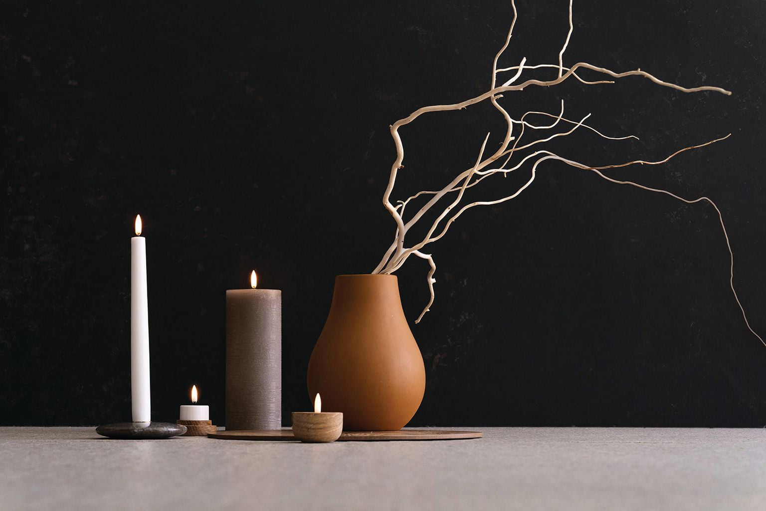 [product_category]-Uyuni Lighting Chamber Candle Holder ø 11,6 Cm, Black/Gold-Uyuni Lighting-5708311303234-UL-30323-UYU-2