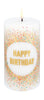 Uyuni Lighting LED PILLAR BIRTHDAY SNUNDL H 15 cm, bílá