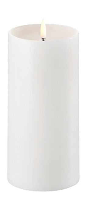 [product_category]-Uyuni Lighting Led Pillar Candle With Shoulder 3 D Flame øx H 7,8x15,2 Cm, Nordic White-Uyuni Lighting-5708311301704-UL-PI-NWS-C78015-UYU-1