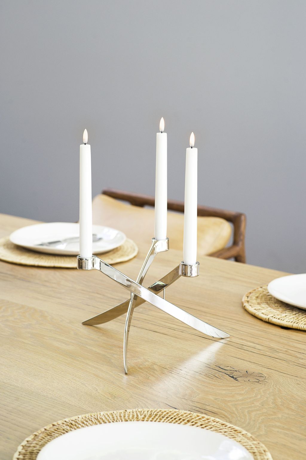 [product_category]-Uyuni Lighting Lightarch Candle Holder 1'arm Taper ø 28 Cm, Rose Gold-Uyuni Lighting-5708311303142-UL-30314-UYU-3