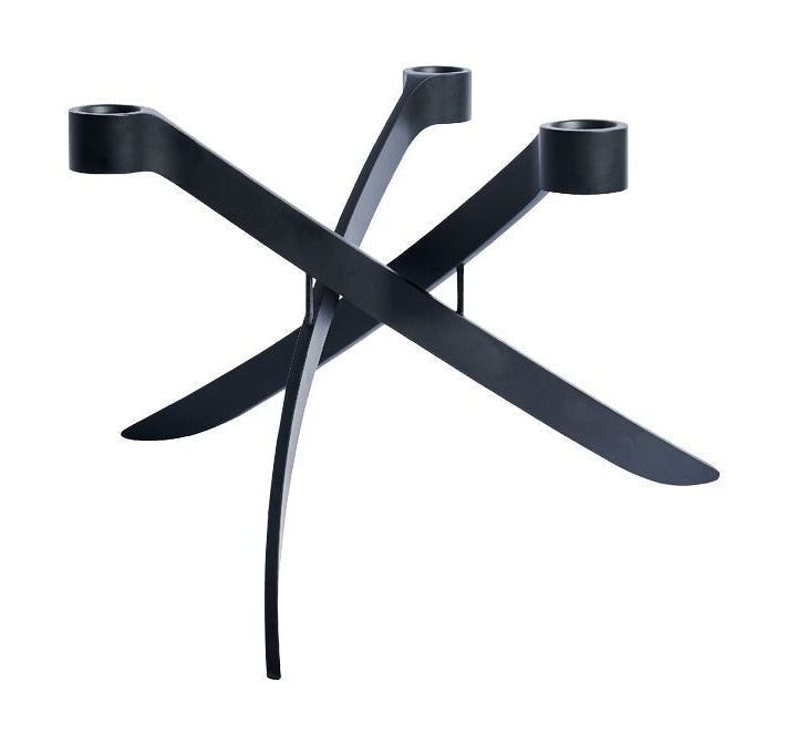 [product_category]-Uyuni Lighting Lightarch Candle Holder 3'arm Mini Taper ø 18 Cm, Matt Black-Uyuni Lighting-5708311302589-UL-30258-UYU-6