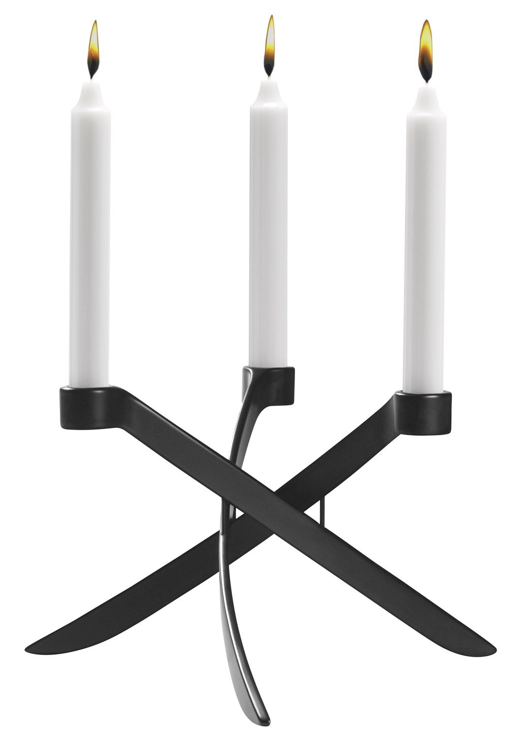 [product_category]-Uyuni Lighting Lightarch Candle Holder 3'arm Mini Taper ø 18 Cm, Matt Black-Uyuni Lighting-5708311302589-UL-30258-UYU-7