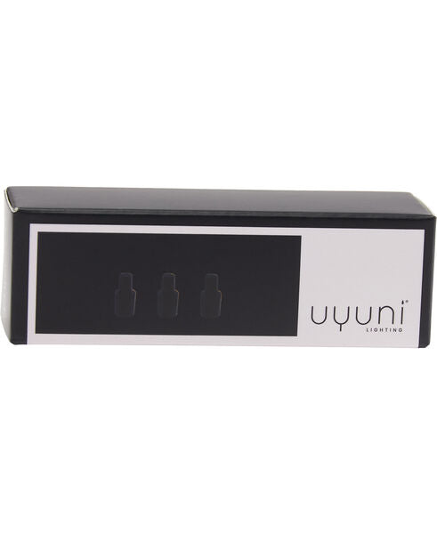 [product_category]-Uyuni Lighting Matrix Candle Holder Mini Taper Connector 3 Pcs., Matt Black-Uyuni Lighting-5708311303388-UL-30337-UYU-3