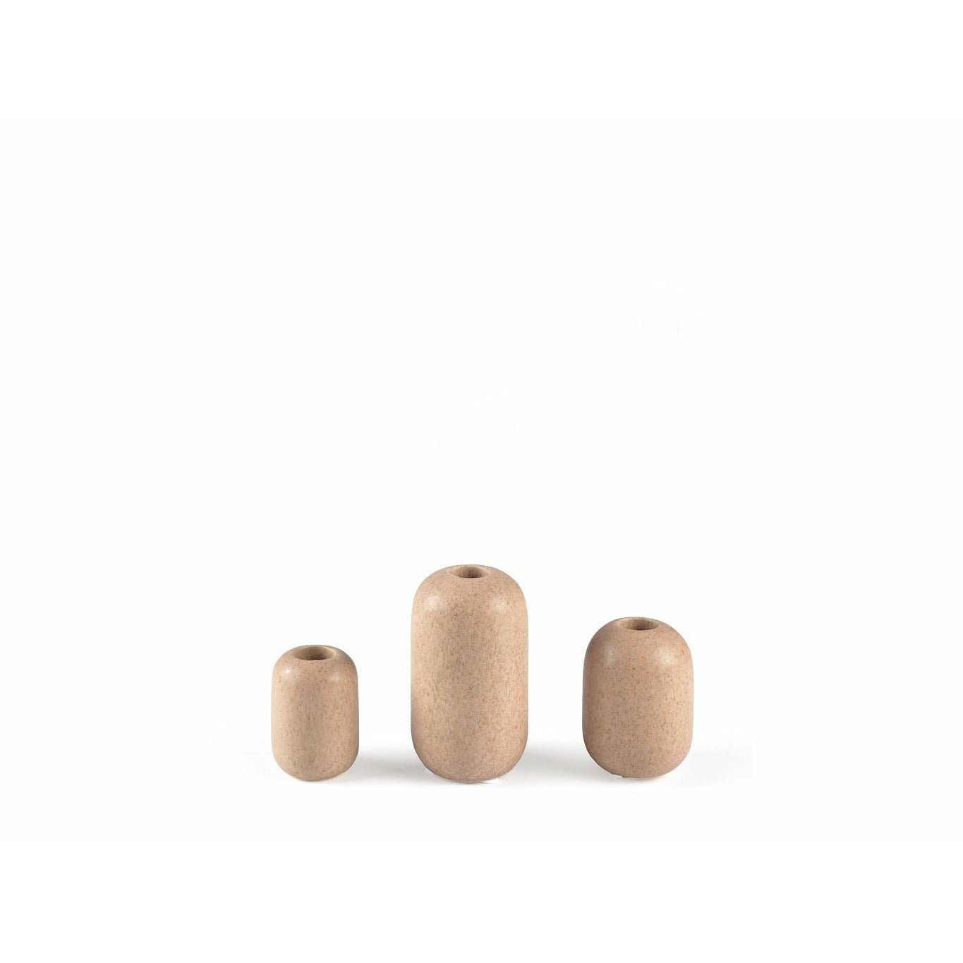 VILLA Collection Candle Holder Set Nude, 3 stk.