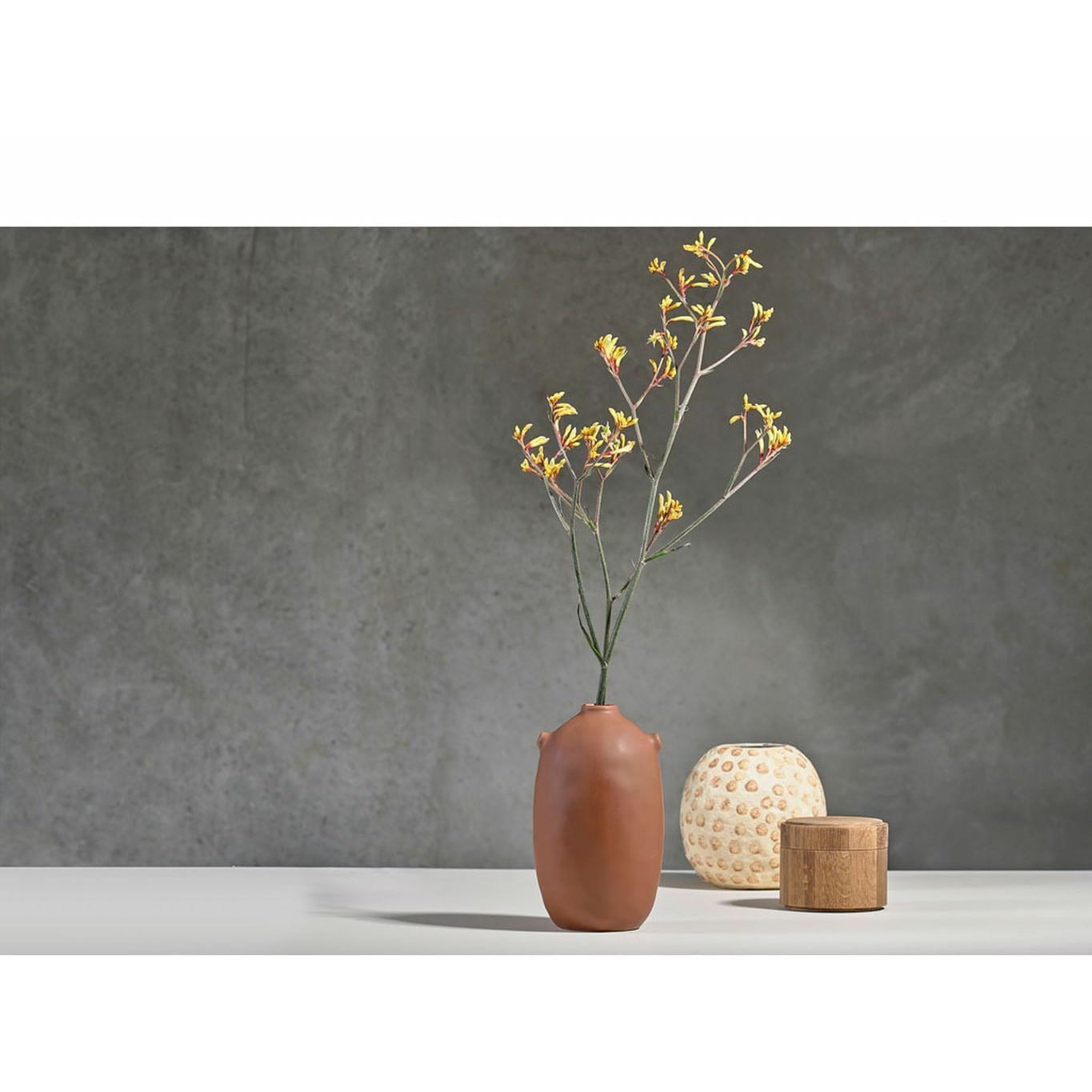[product_category]-Villa Collection Decorative Vase øx H 18.5x20 Cm, Cream/Nougat-Villa Collection-5722000240839-24083-VIL-2