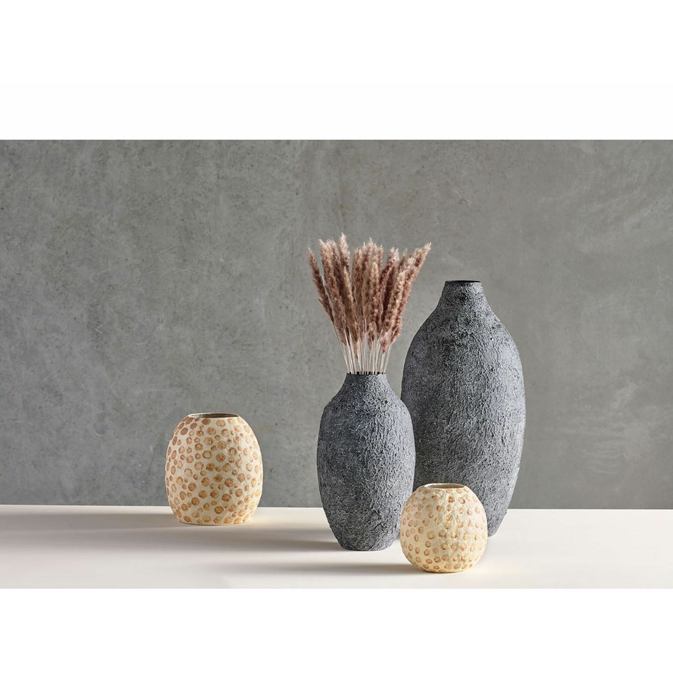 [product_category]-Villa Collection Decorative Vase øx H 18.5x20 Cm, Cream/Nougat-Villa Collection-5722000240839-24083-VIL-3