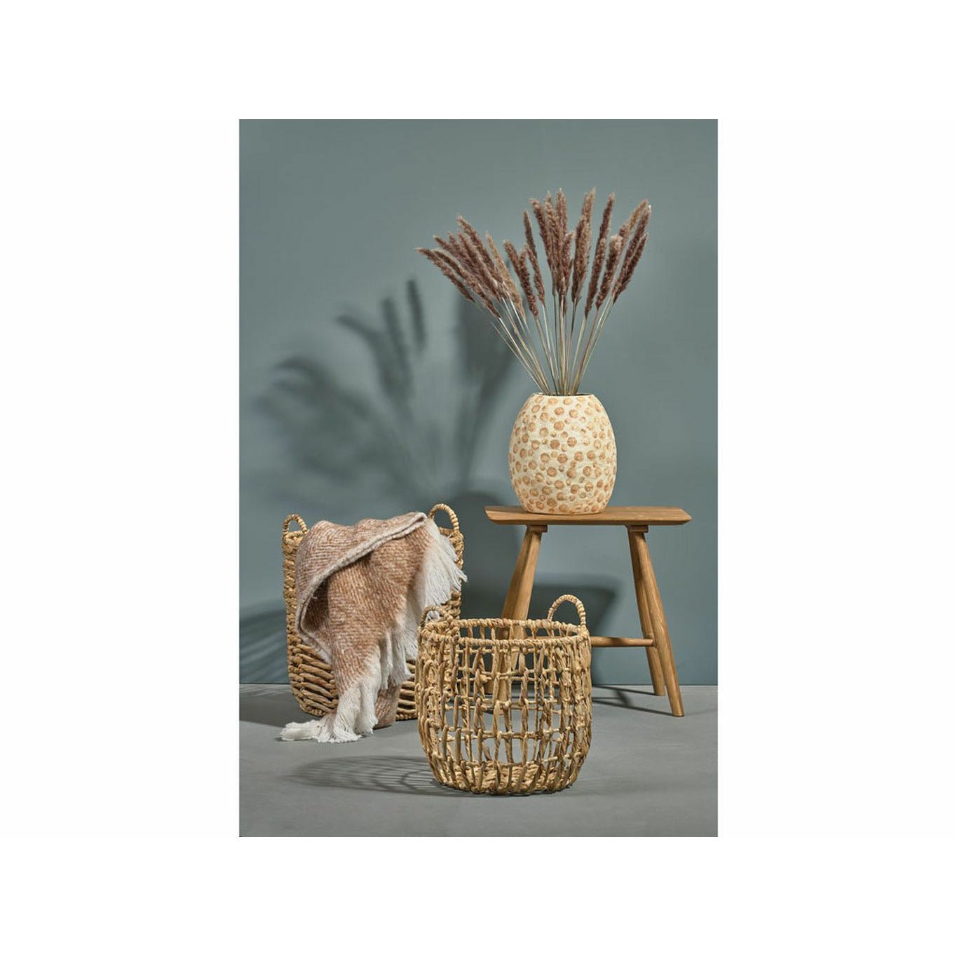 [product_category]-Villa Collection Decorative Vase øx H 23.5x28.5 Cm, Cream/Nougat-Villa Collection-5722000240846-24084-VIL-3