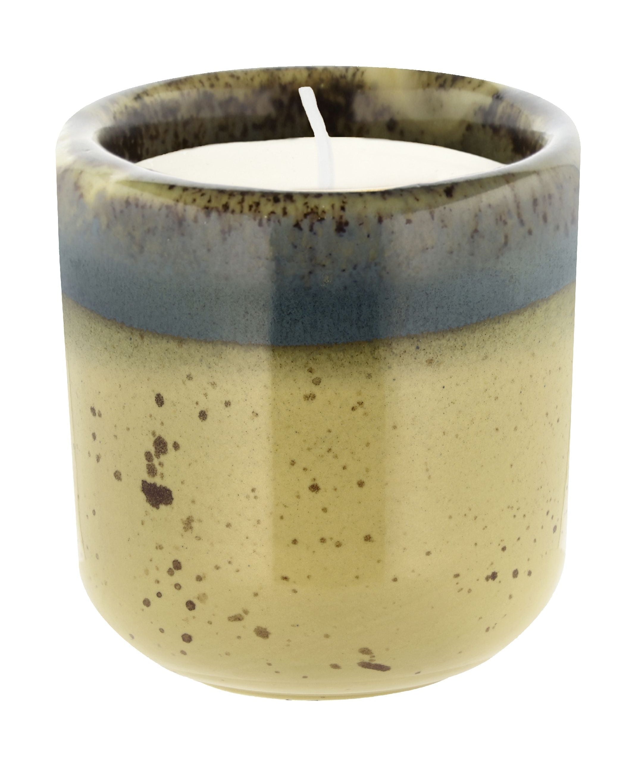 [product_category]-Villa Collection Iris Fragrance Candle ø 8 X 9.5 Cm, Yellow Brown-Villa Collection-5722000313700-31370-VIL-1