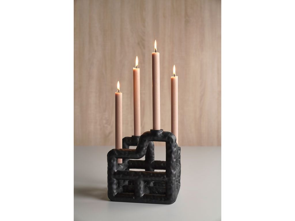 [product_category]-Villa Collection Lyst Candle Holder, Black-Villa Collection-5722000259749-25974-VIL-7