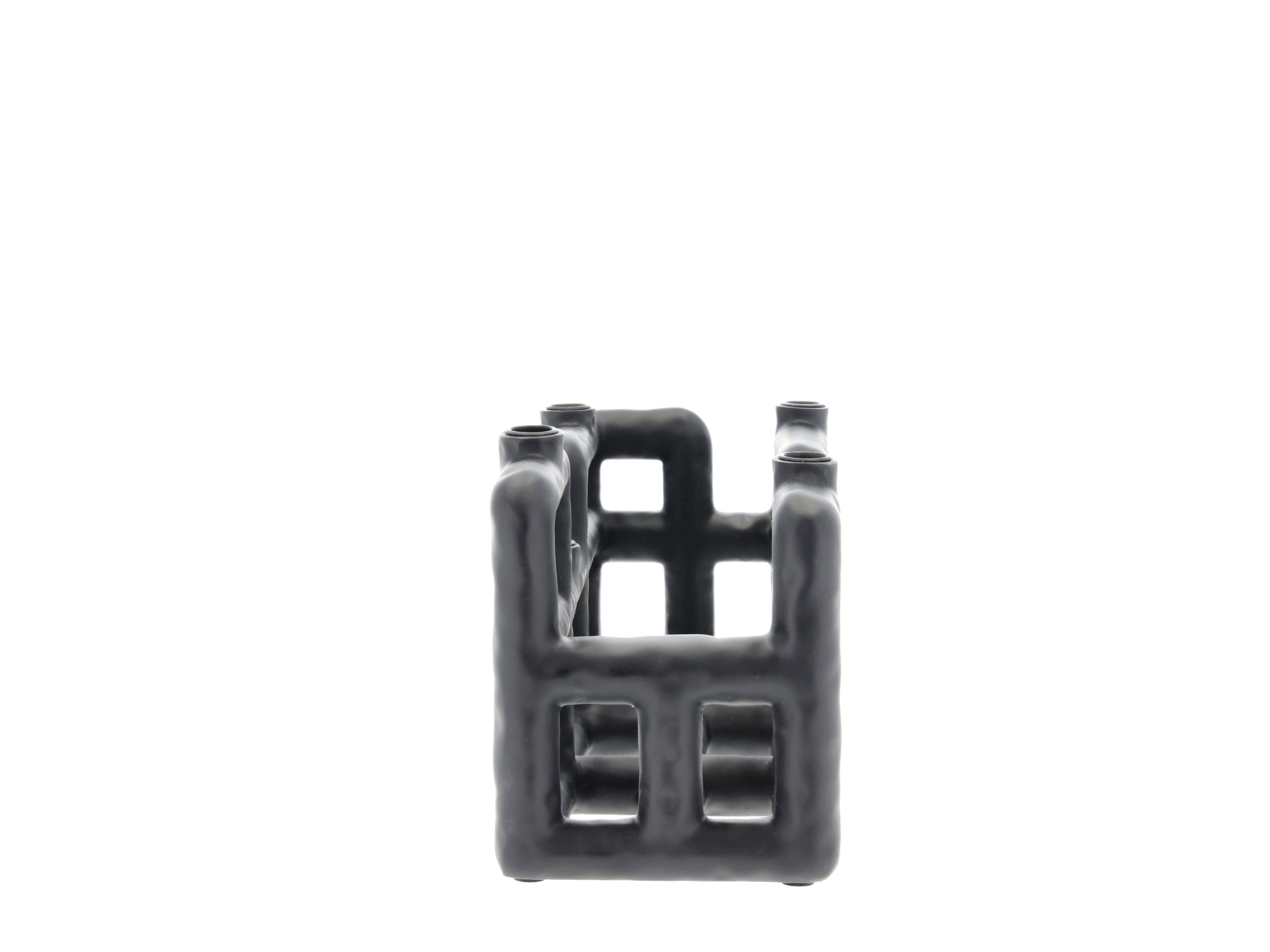 [product_category]-Villa Collection Lyst Candle Holder Large, Black-Villa Collection-5722000282167-28216-VIL-12