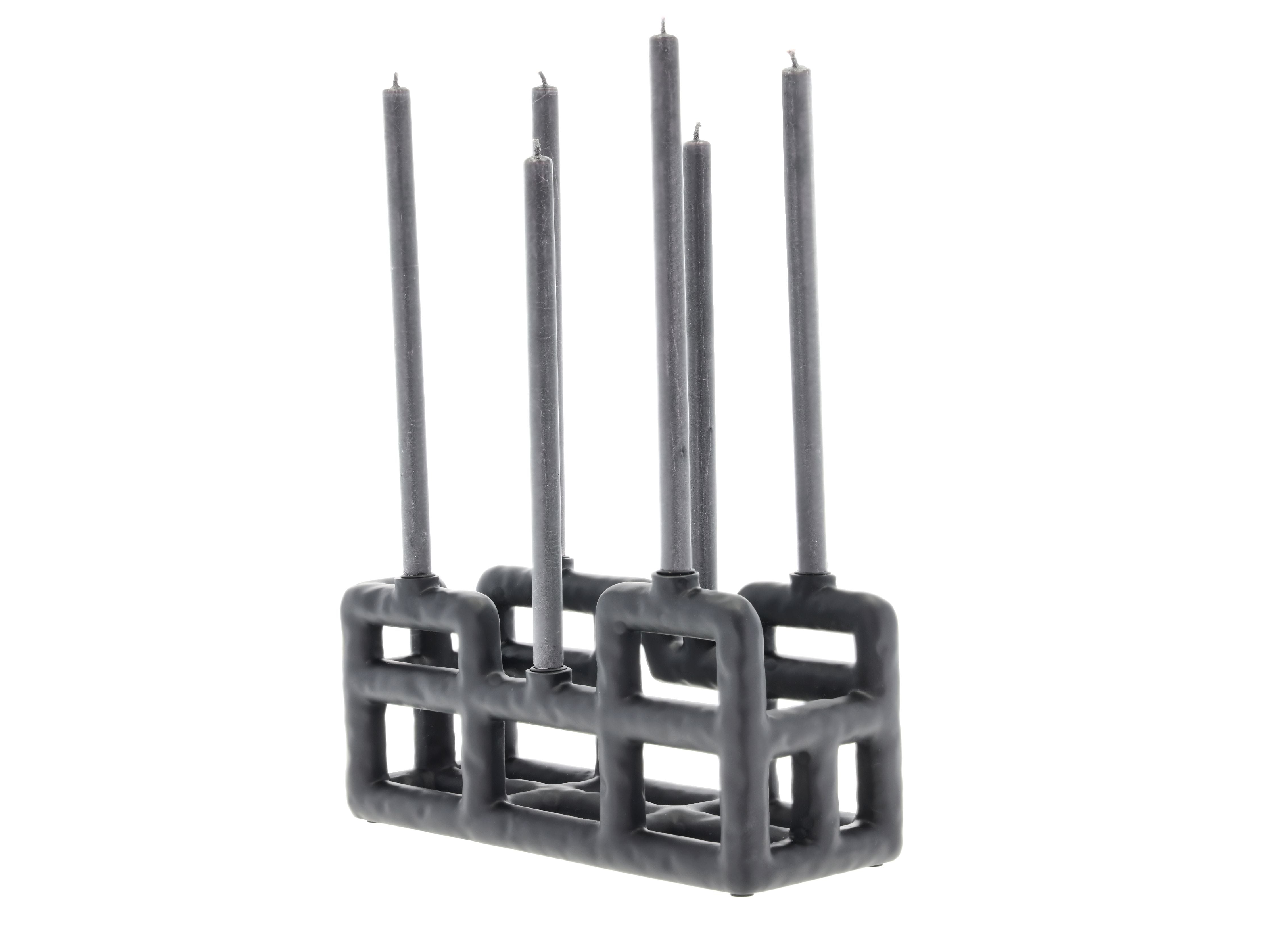 [product_category]-Villa Collection Lyst Candle Holder Large, Black-Villa Collection-5722000282167-28216-VIL-14