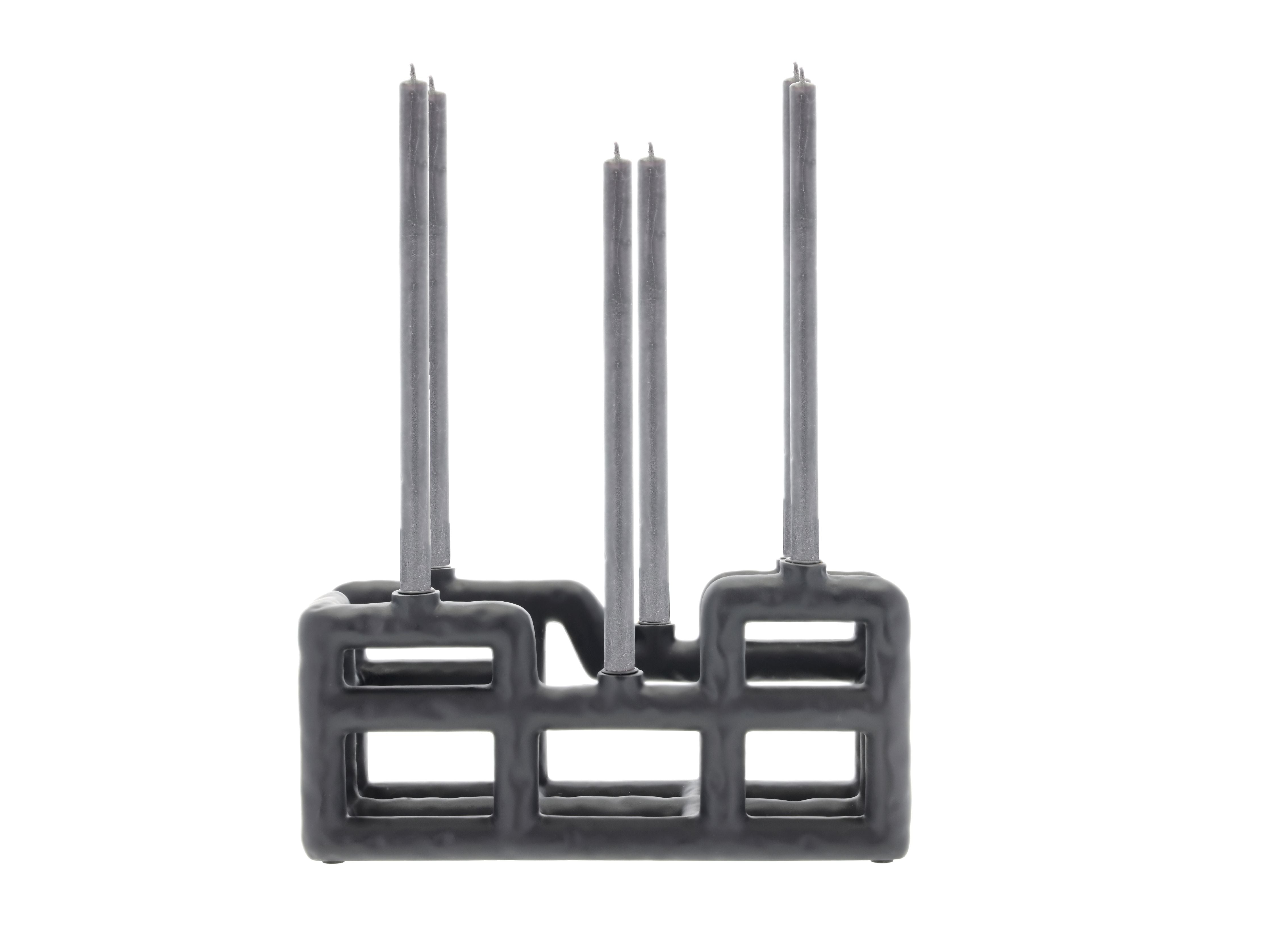 [product_category]-Villa Collection Lyst Candle Holder Large, Black-Villa Collection-5722000282167-28216-VIL-16