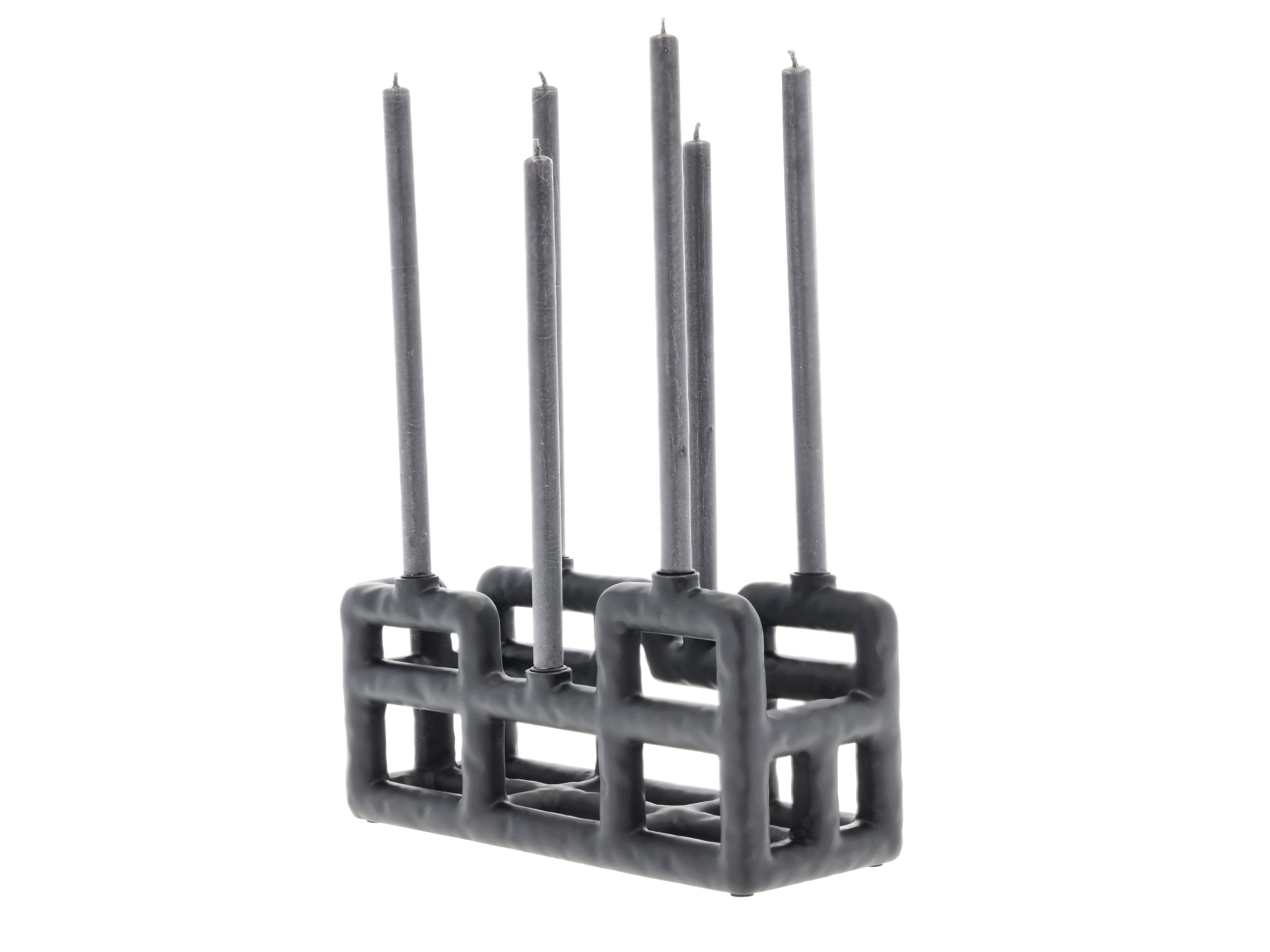 [product_category]-Villa Collection Lyst Candle Holder Large, Black-Villa Collection-5722000282167-28216-VIL-4