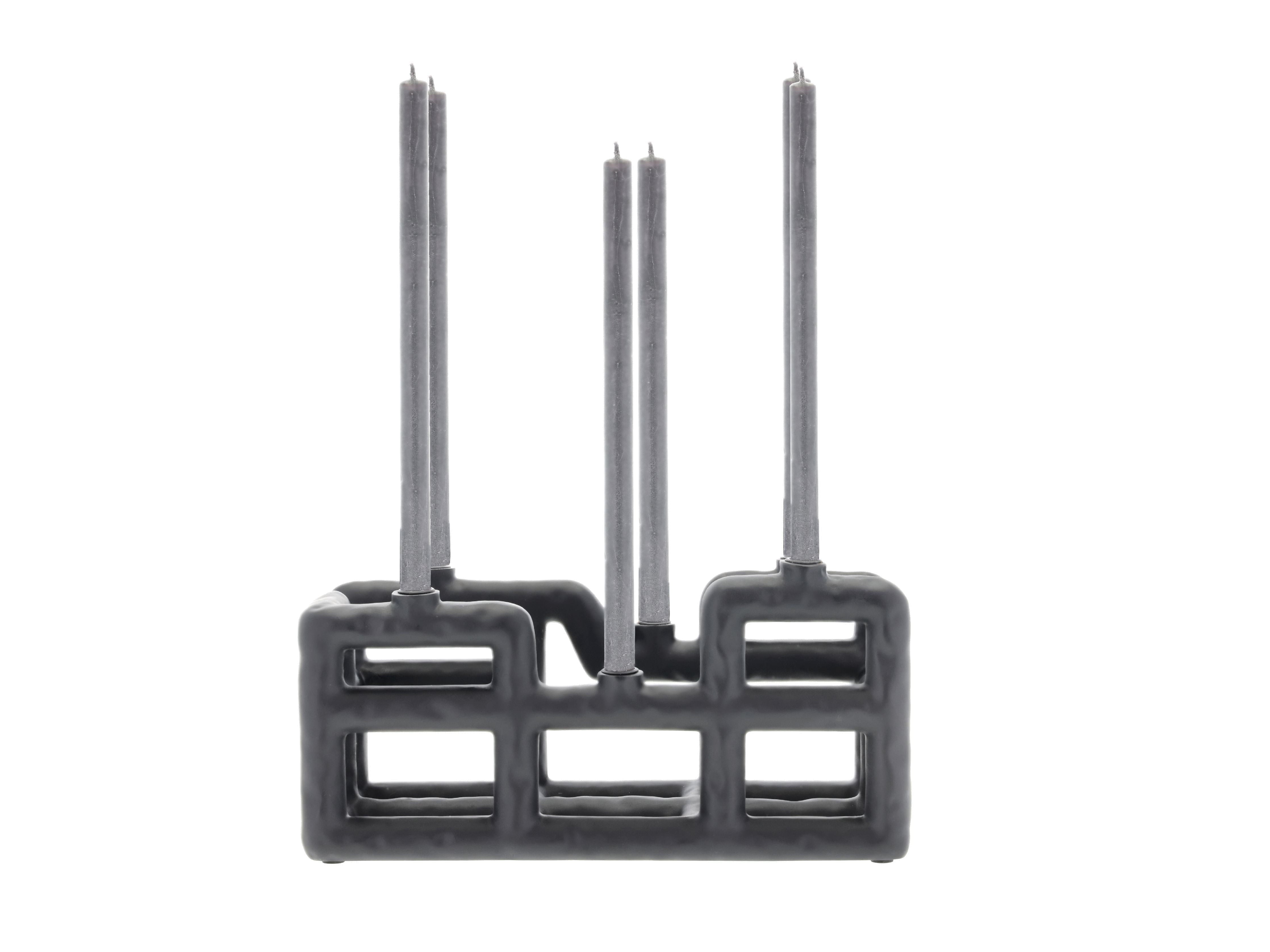 [product_category]-Villa Collection Lyst Candle Holder Large, Black-Villa Collection-5722000282167-28216-VIL-6