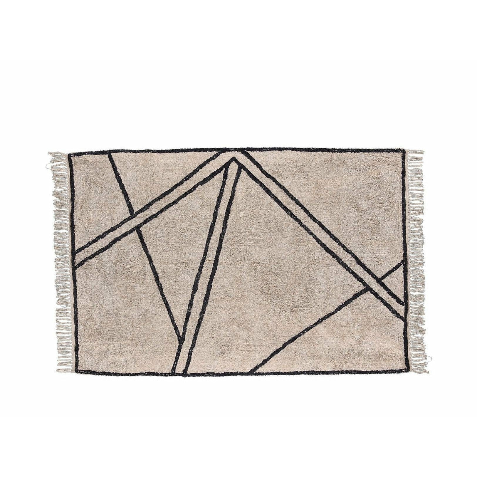 Koberečka Villa Collection Rug 300x200 cm, přírodní/černá