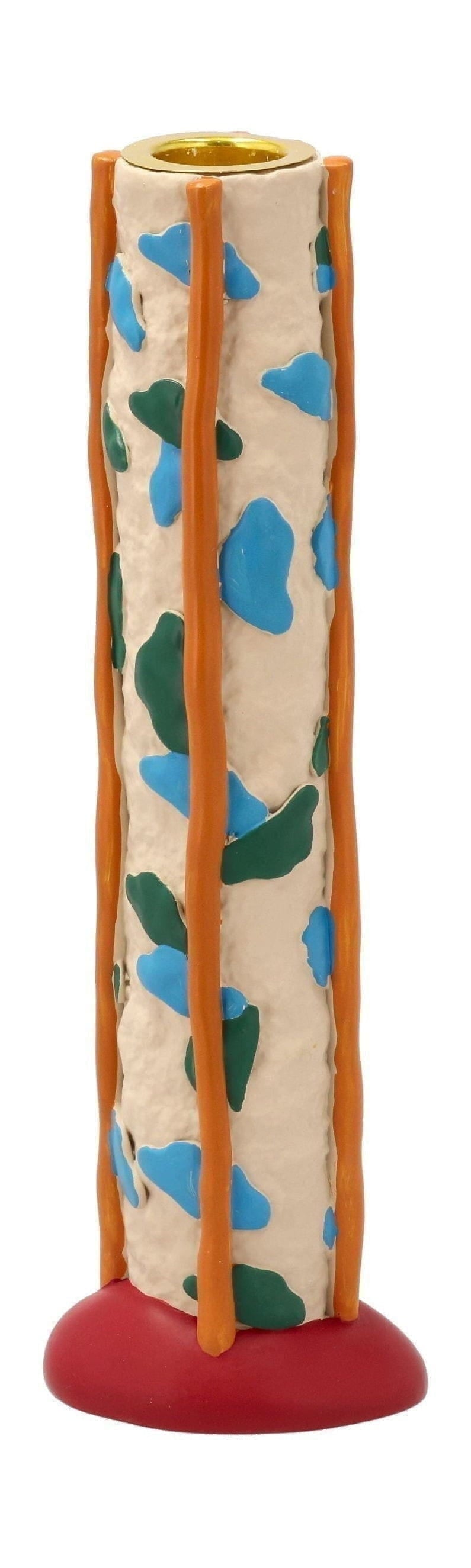 [product_category]-Villa Collection Styles Candle Holder With Dots, Green/Blue-Villa Collection-5722000292333-29233-VIL-1