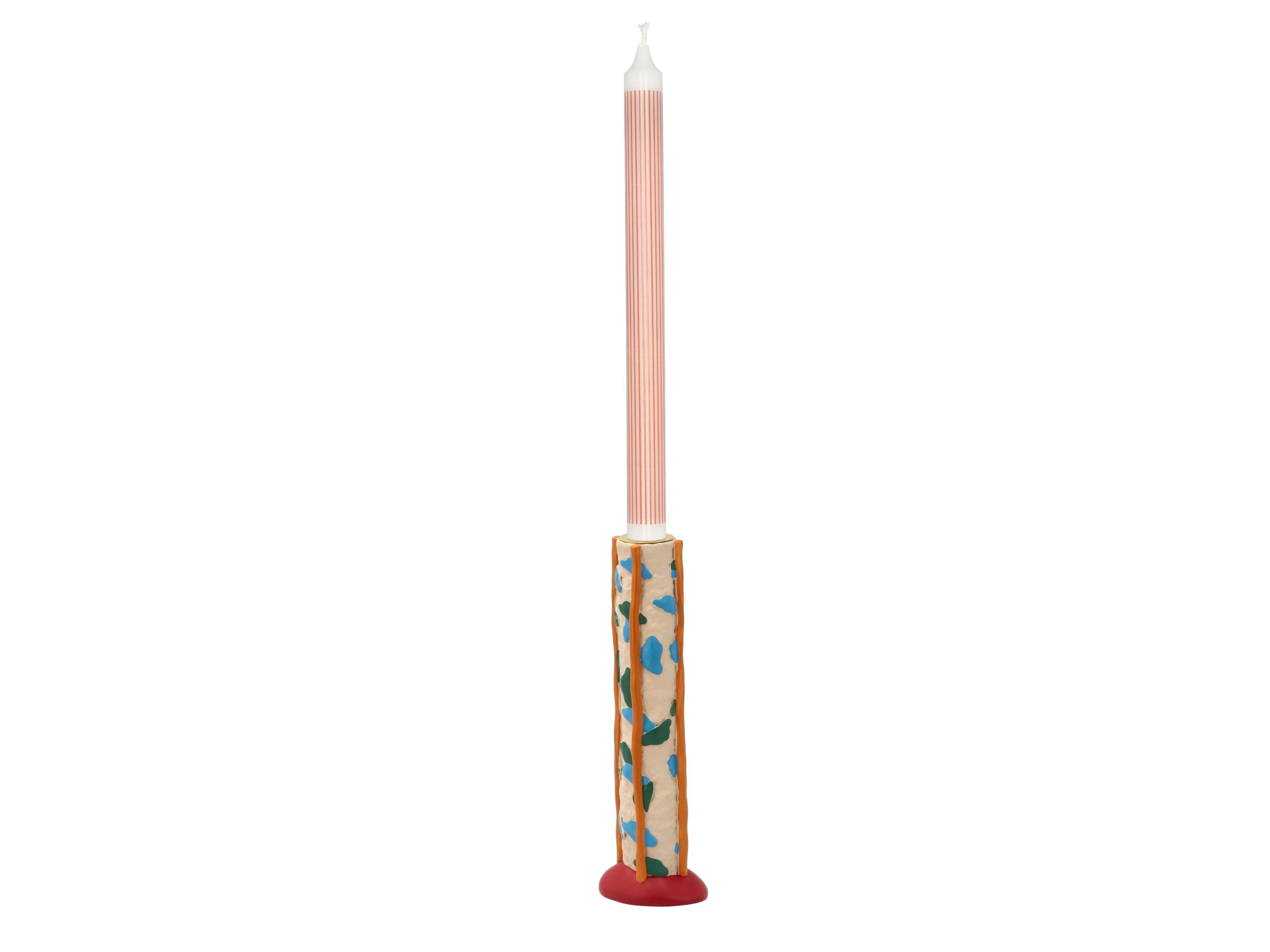 [product_category]-Villa Collection Styles Candle Holder With Dots, Green/Blue-Villa Collection-5722000292333-29233-VIL-2