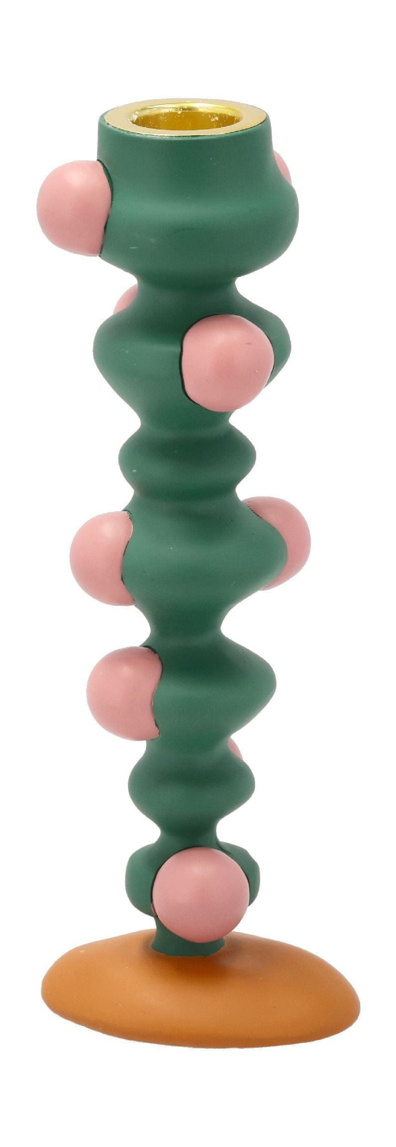 [product_category]-Villa Collection Styles Candle Holder With Dots, Green/Pink-Villa Collection-5722000292364-29236-VIL-1