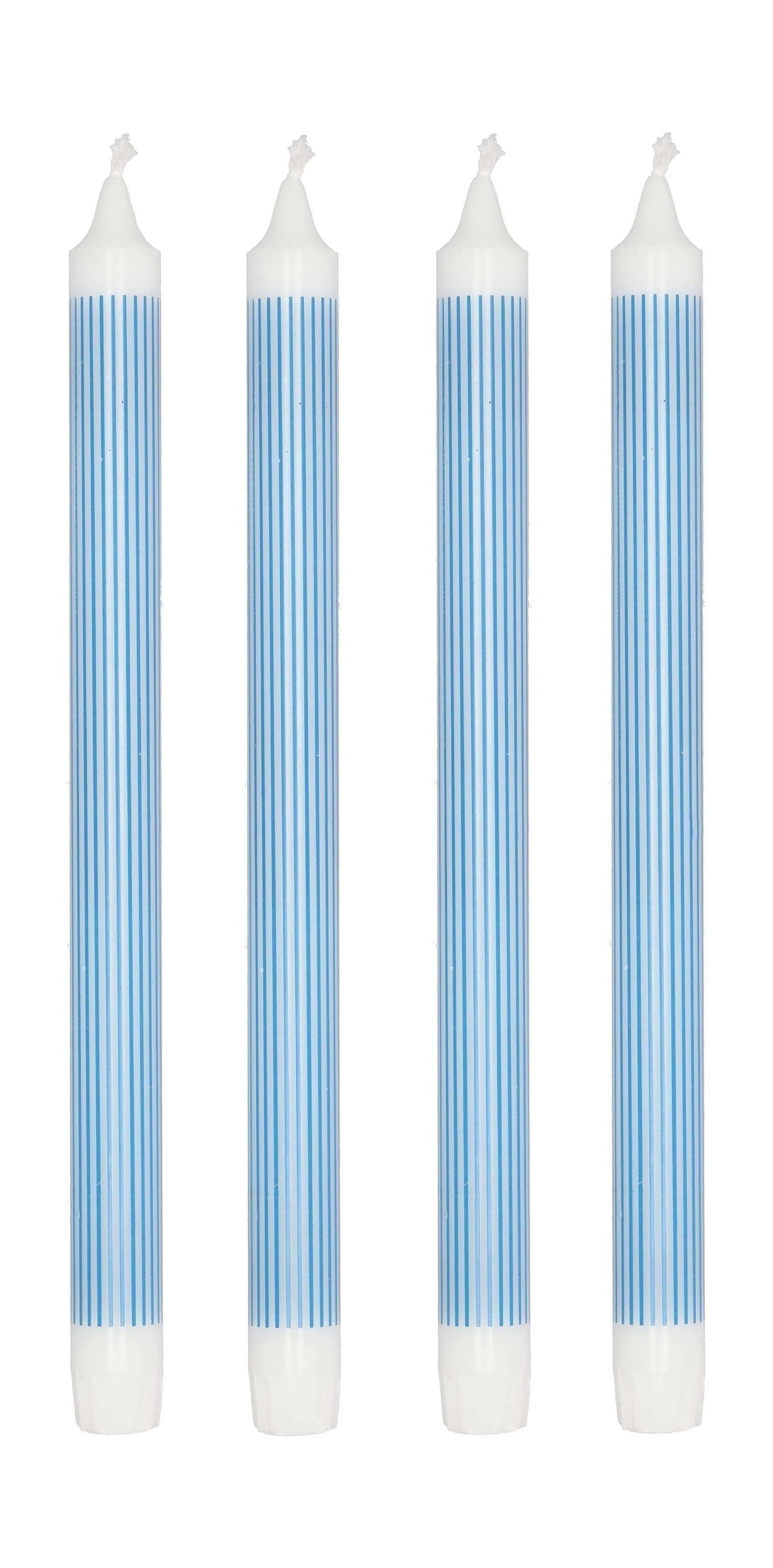 [product_category]-Villa Collection Styles Stick Candle Set Of 4 øx H 2,2x29, Blue-Villa Collection-5722000294191-29419-VIL-1