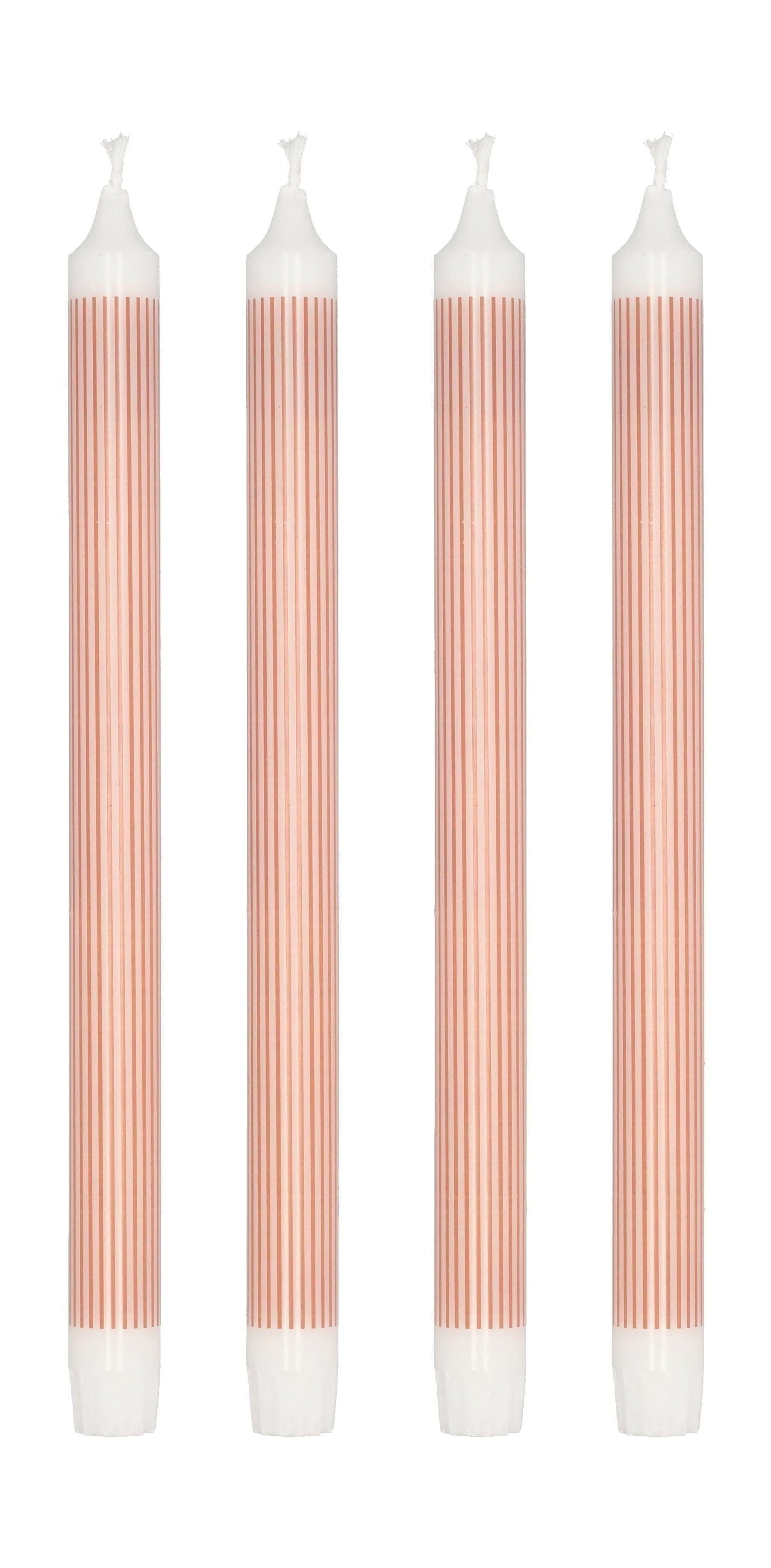 [product_category]-Villa Collection Styles Stick Candle Set Of 4 øx H 2,2x29, Red-Villa Collection-5722000294207-29420-VIL-1