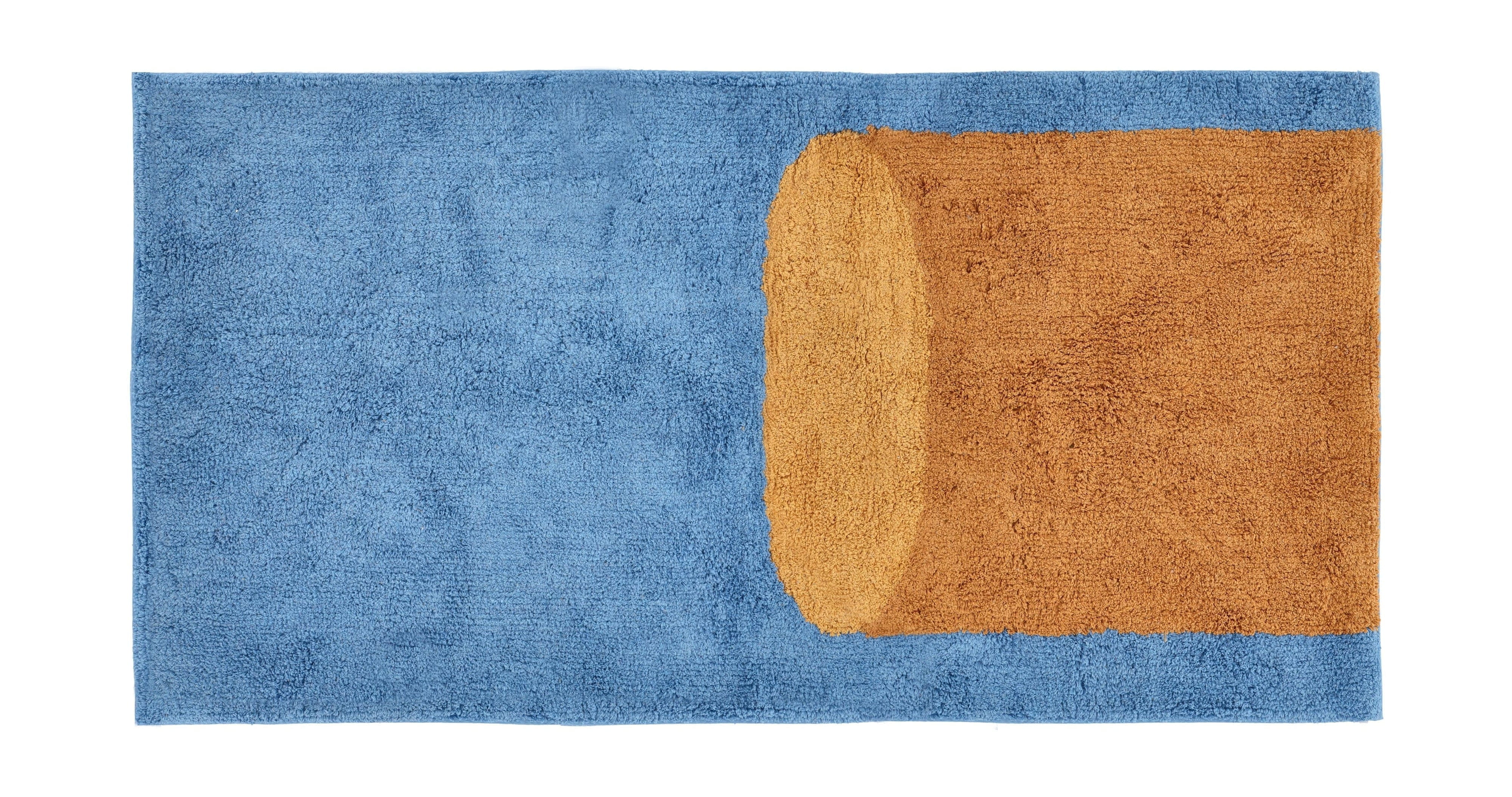 [product_category]-Villa Collection Styles Tufted Rug 70x70 Cm, Blue/Brown-Villa Collection-5722000292203-29220-VIL-1